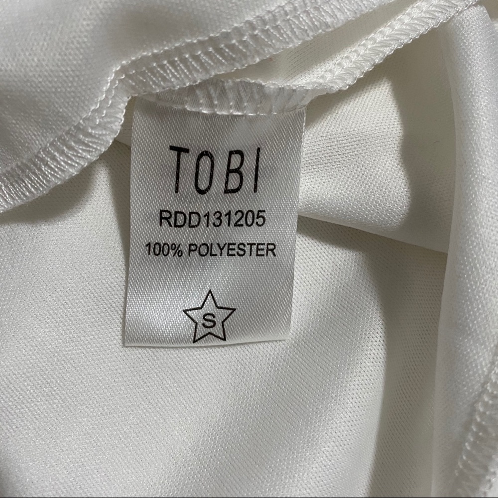 TOBI Off The Shoulder White Mini Dress - Picture 8 of 8